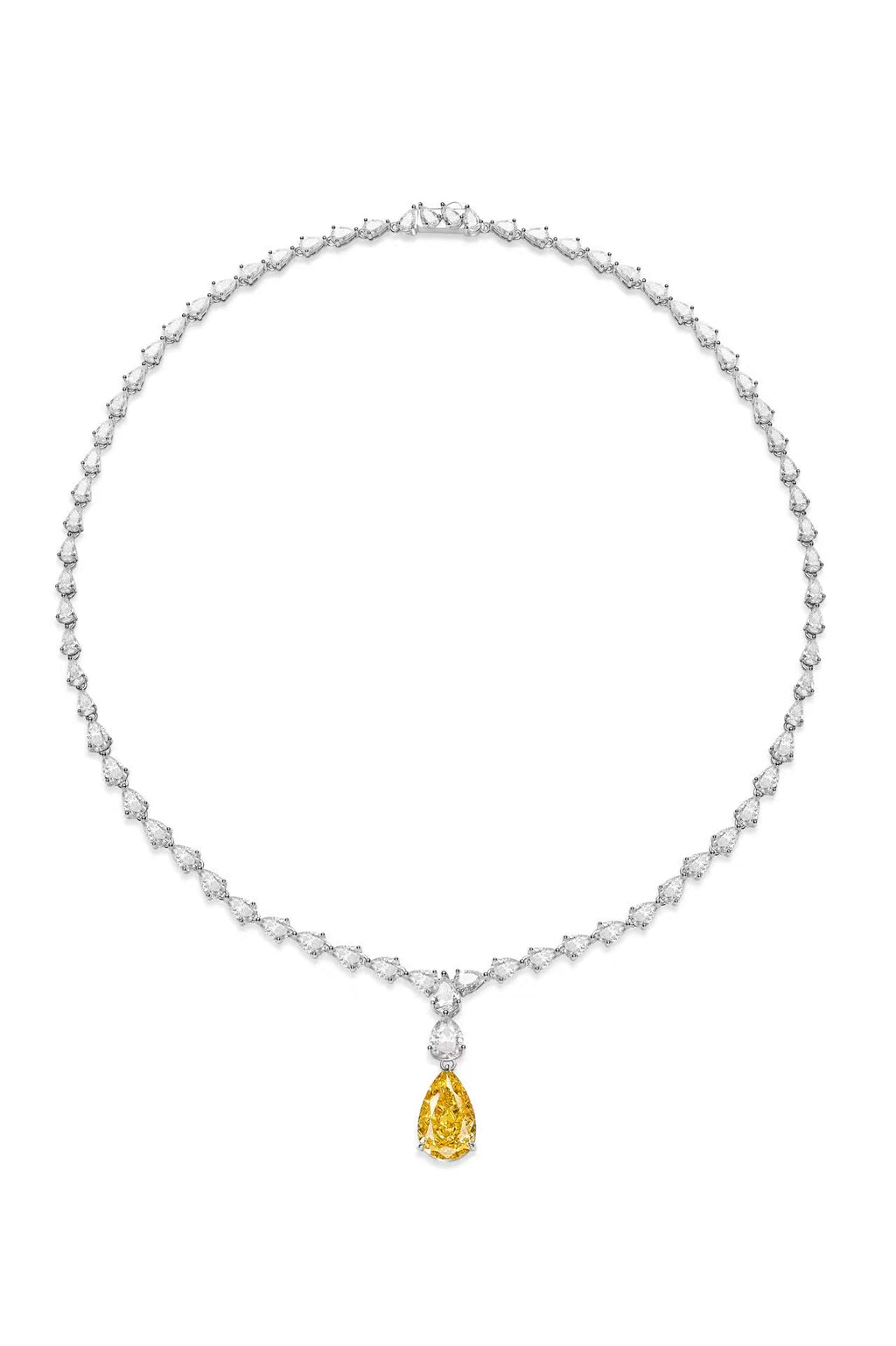 18K Yellow Sapphire Necklace