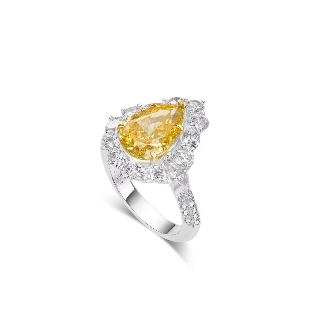 18K Yellow Sapphire Ring