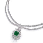 18K Emerald Pendant