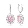 18K Pink Gemstone Stud Earrings