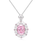 18K Pink Gemstone Pendant
