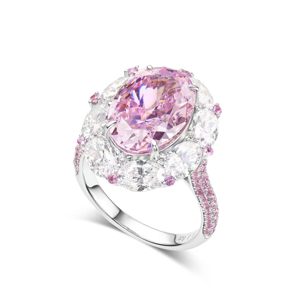 18K Pink Gemstone Ring