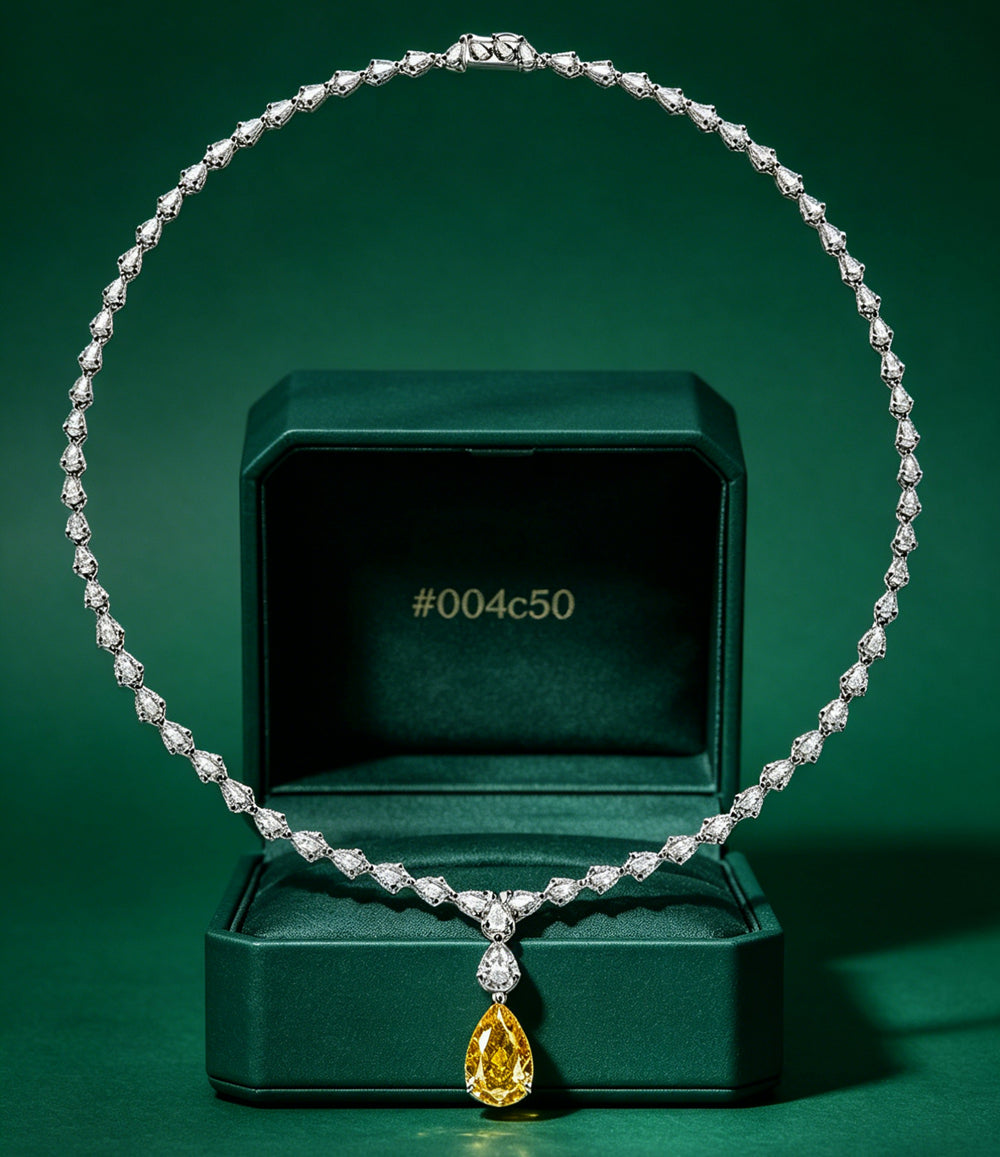 18K Yellow Sapphire Necklace